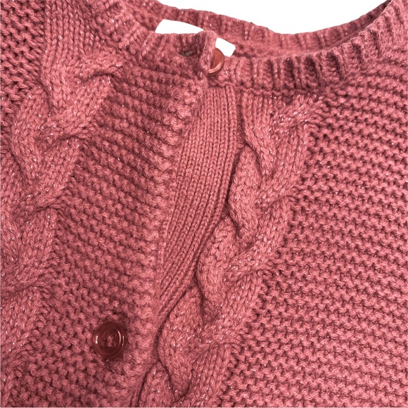 Carrément Beau 17m knit cardigan in dark dusty rose - Picture 2 of 9